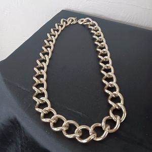 Monet chunky gold necklace